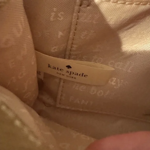 Kate Spade Gold Glitterbug Cami Convertible Crossbody Bag. GUC. - Picture 7 of 7